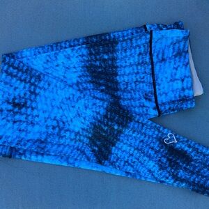 Pelagic Blue and Black Leggings